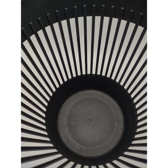 Vintage 1970s 80s Heller Canada 12" Black Trash Can Storage Bin, MCM Mid Century - Picture 10 of 16